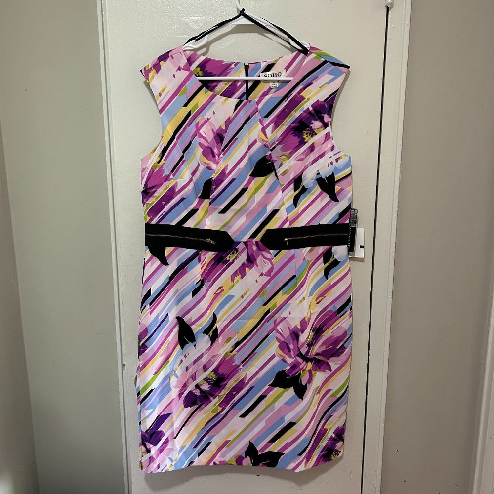 NWT Multi Color Dress SZ 16